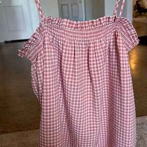 Pink Checkers casual dress. Wore only once